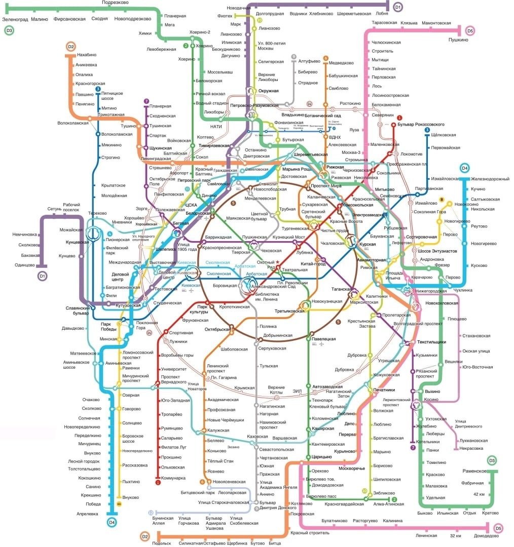 Схема развития Московского метрополитена с МЦД до 2025 года. - Транспорт -  Форум мкр-красногорский.рф